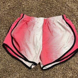 Nike Women's Pink and White Shorts Size small
